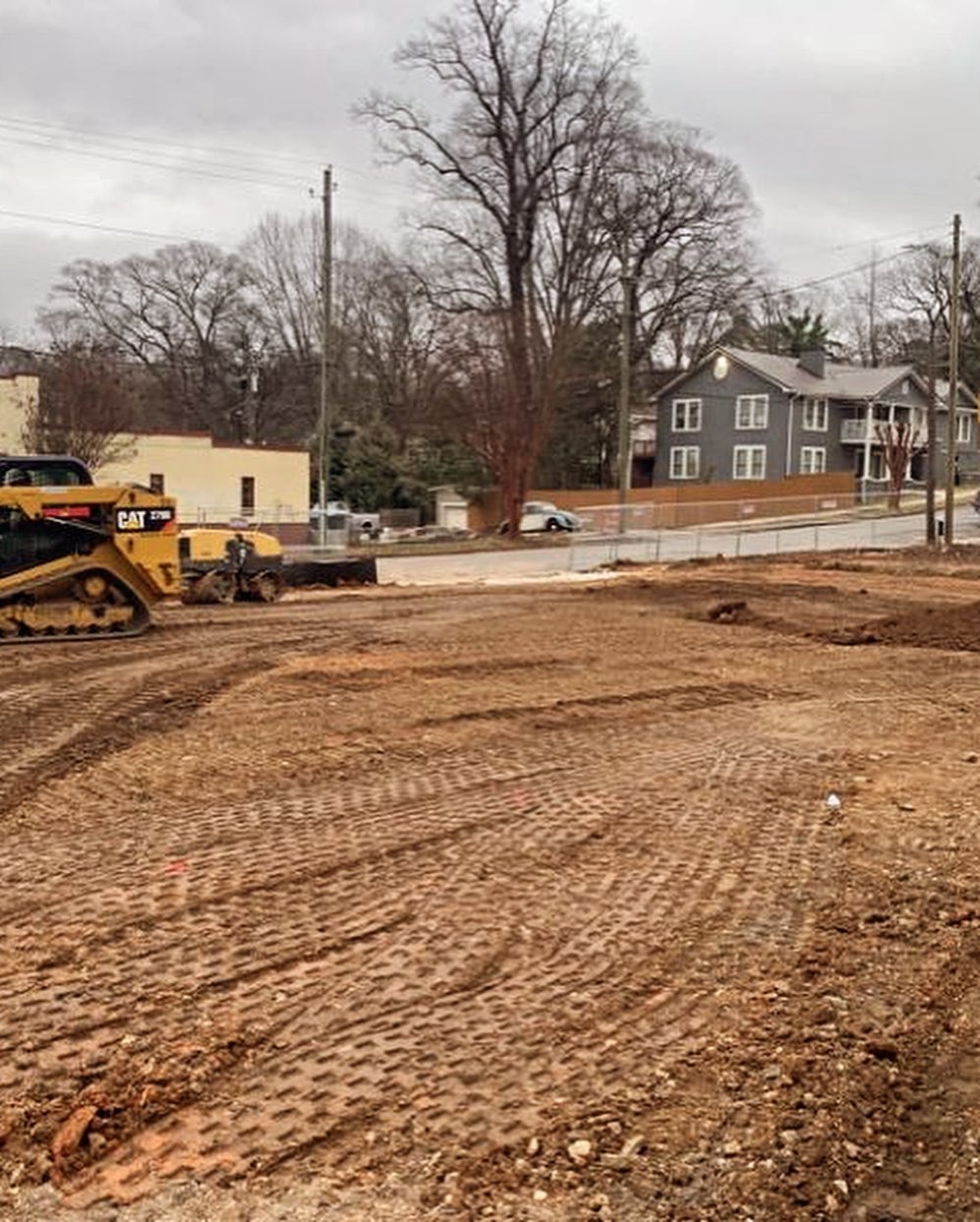 The cleared site for The Offices at Avonwood